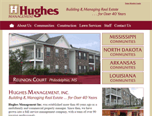 Tablet Screenshot of hughesmgt.com